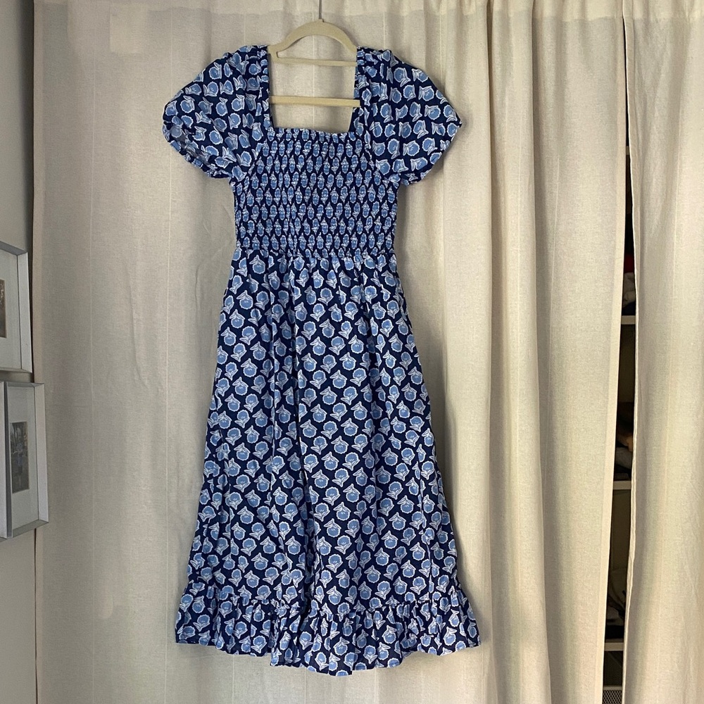J. Crew Blue and White Women’s Dress